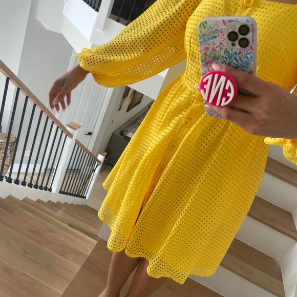 Women’s Yellow Dress Size M - Picture 2 of 4